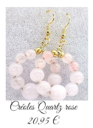 Creoles quartz rose